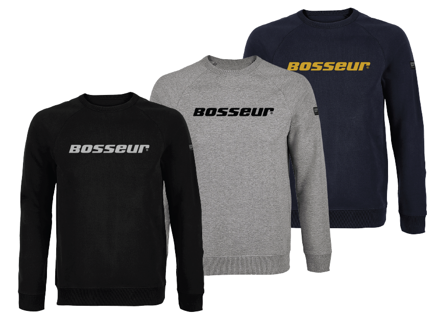 BOSSEUR Sweat-shirt mi-saison DOMA Gris chiné S 11962-007