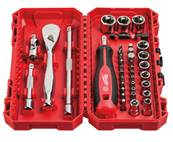 MILWAUKEE COFFRET 38PCS CLÉS ET DOUILLE À CLIQUET 1/4 COMPATIBLE PACKOUT 4932498381