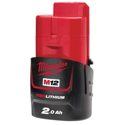 BATTERIE M12 B2 - 12V 2,0AH RED LITHIUM MILWAUKEE 4932430064