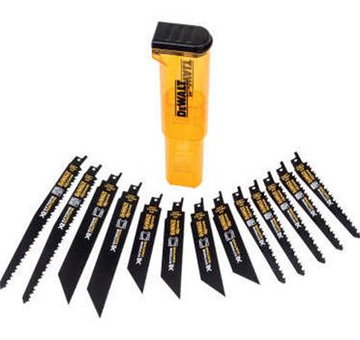 Dewalt Coffret 13 lam scie sabre XRRuntime coupe bois métal 152-230mm