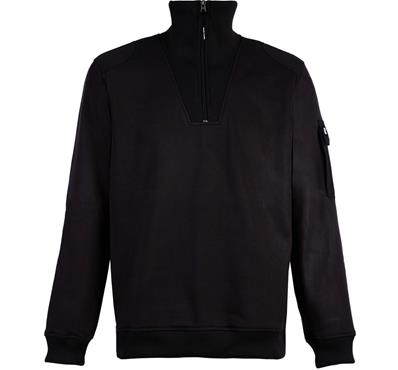 NW PULL MAILLE STYLE SWEAT 9665 NOIR - LARGO XXL